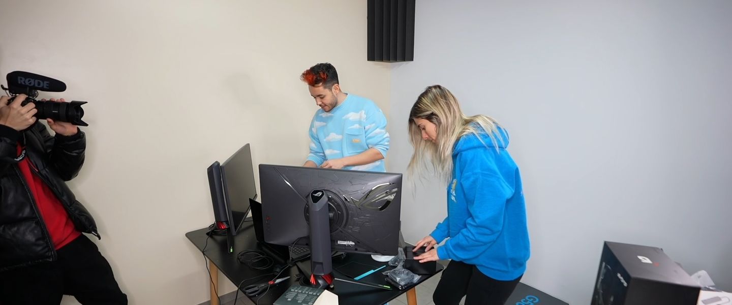 TheGrefg haciendo el set-up