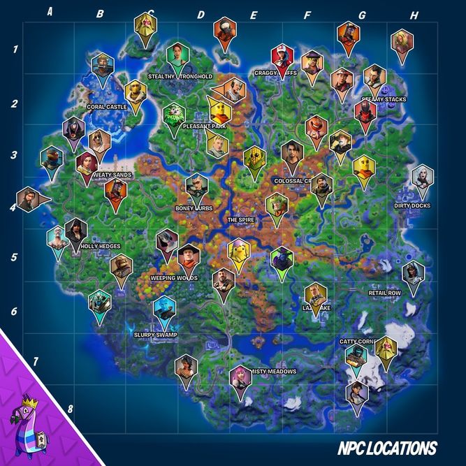Los NPC de Fortnite Temporada 6