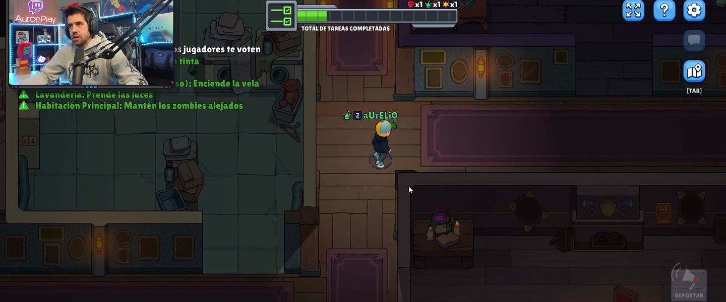 AuronPlay jugando a Betrayal.io