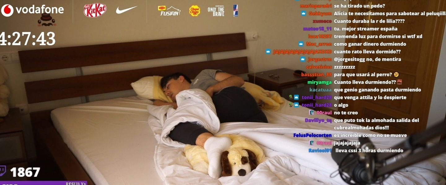 Th3Antonio durmiendo en directo