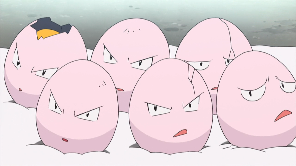 Exeggcute y Exeggcute osucro