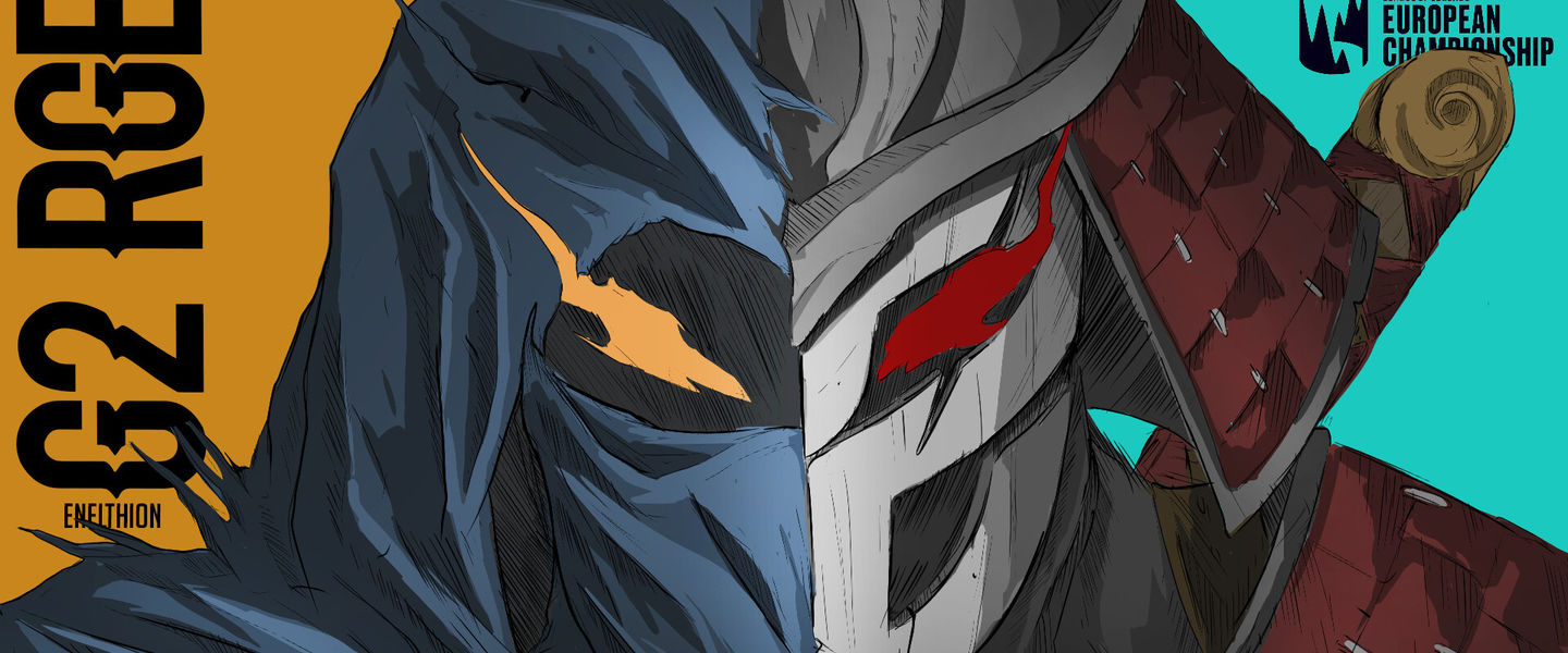 Ilustración Rogue vs G2 Esports realizada por @Enelthion