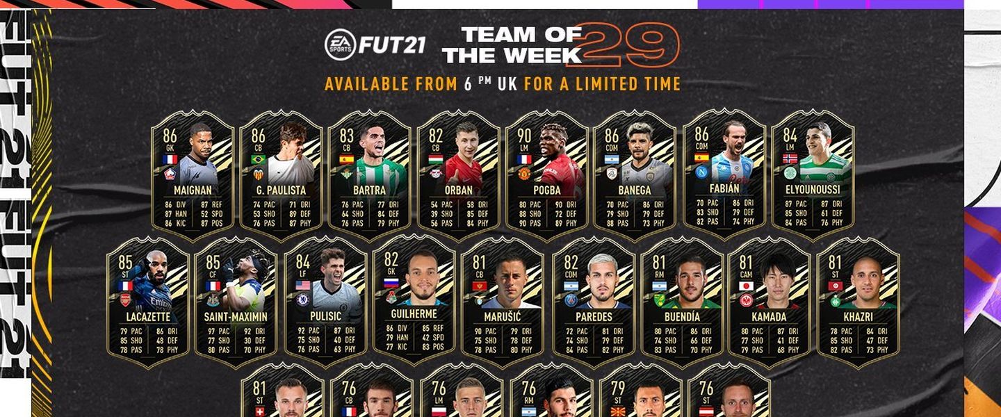 Team of the Week 29