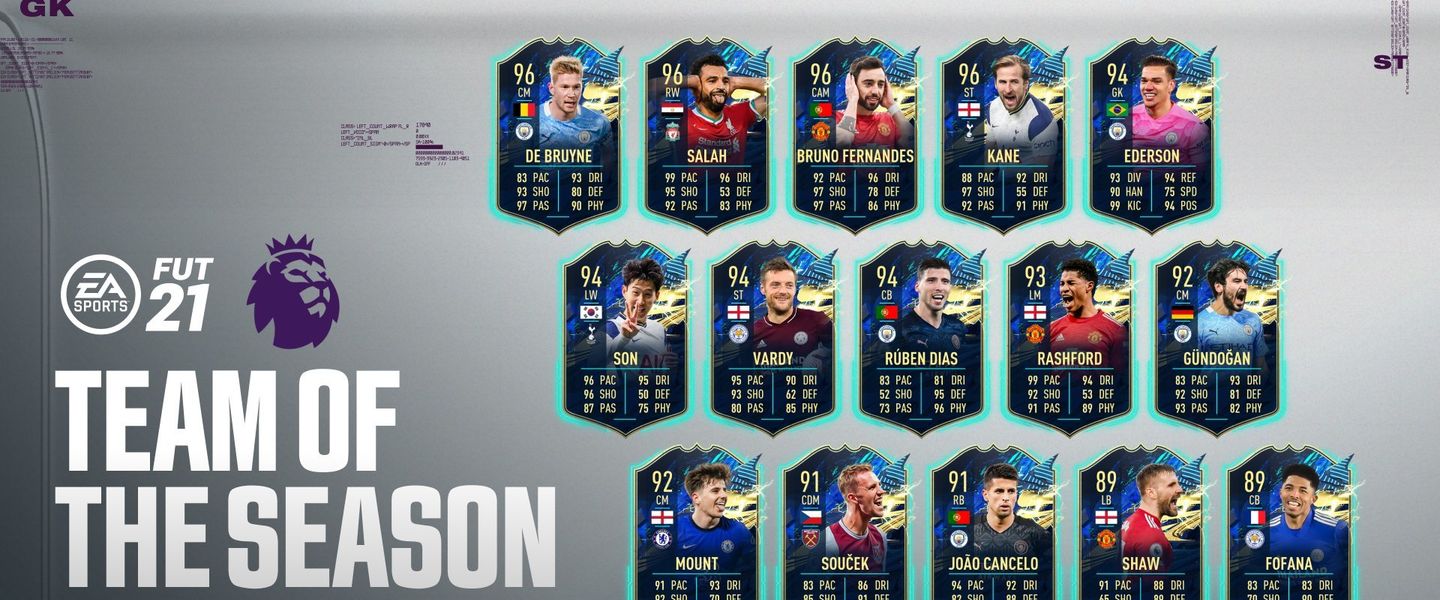 Todos los TOTS de la Premier League