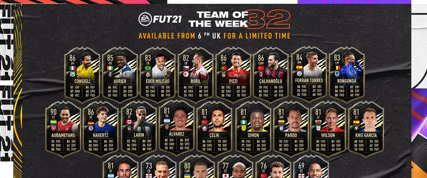 TOTW 32 de FIFA 21