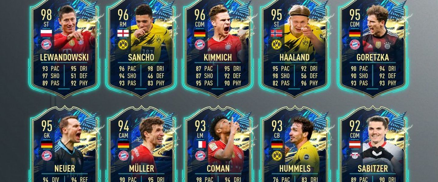 Todos los TOTS de la Bundesliga