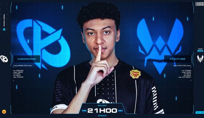 Cartel de Karmine Corp vs Vitality