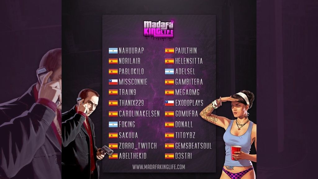 NoriLair, PabloKilo, Train9, Thanix229, CarolinaKelsen, Sakuua, Zorro_Twitch, AbelTheKid, Paulthin, Helensitta, Gambitera, Megaomg, Gomufra, Donall, Titoybz, GemsBeatSoul y D3stri.