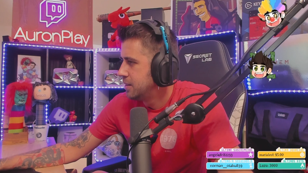 Auronplay - 134.300 espectadores de media (79 emisiones)