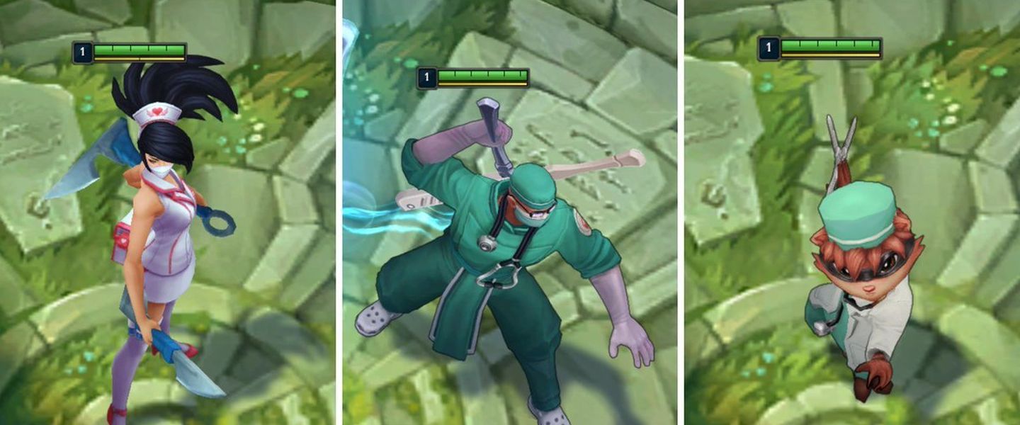 Aspectos de Akali, Shen y Kennen