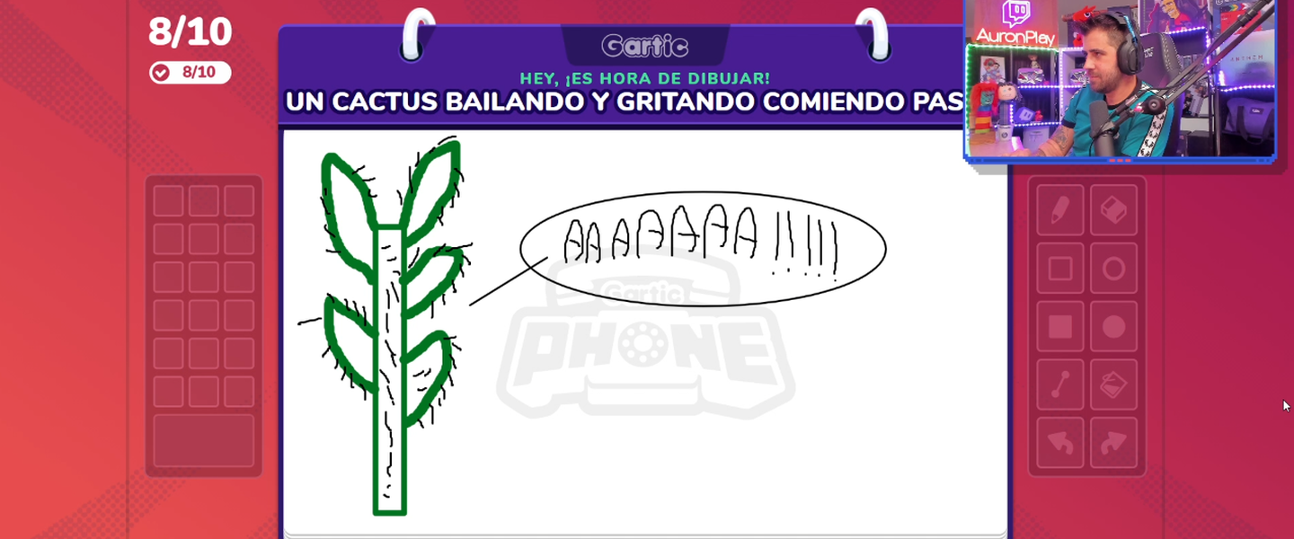 Auronplay en Gartic Phone