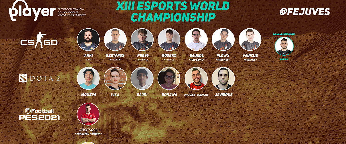 Los españoles convocados para el mundial de esports de IESF
