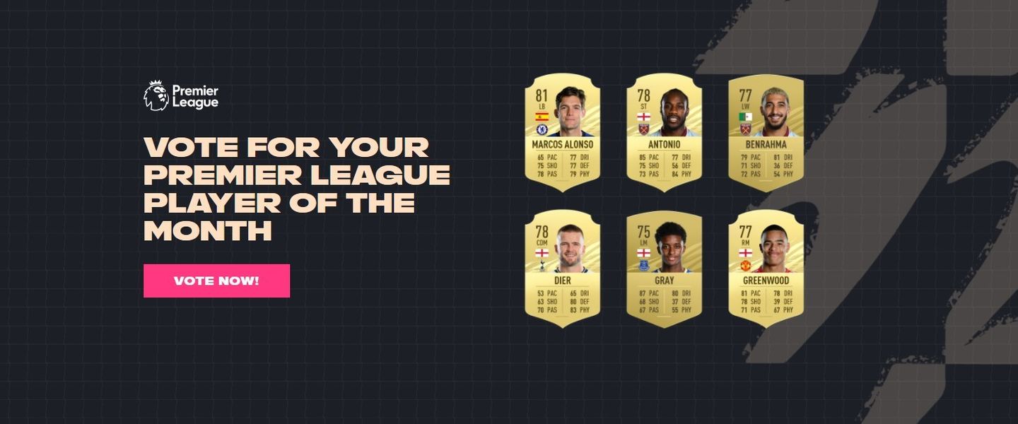 Nominados POTM Premier League en agosto 2021