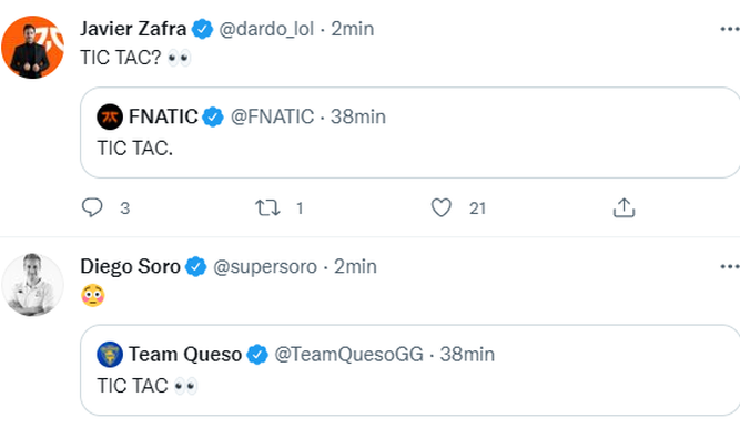 Tuit de los rumores