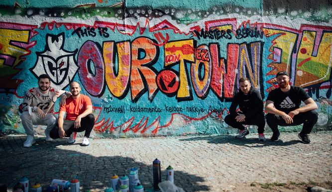 El mural de G2 Esports en Berlín con el lema: "Esta es nuestra ciudad"
