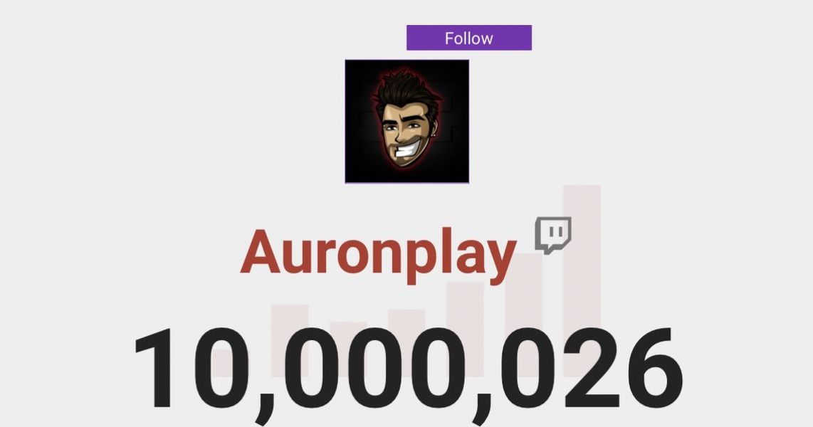 Auron llega a los 10M en Twitch