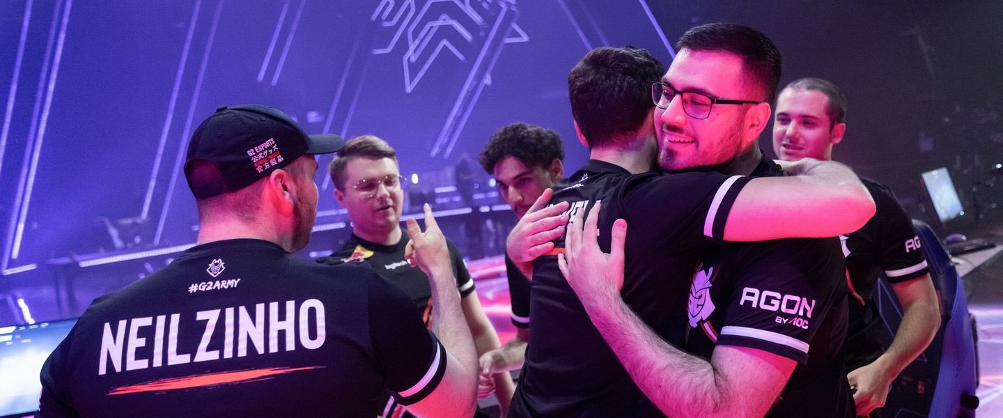 G2 Esports celebrando la victoria