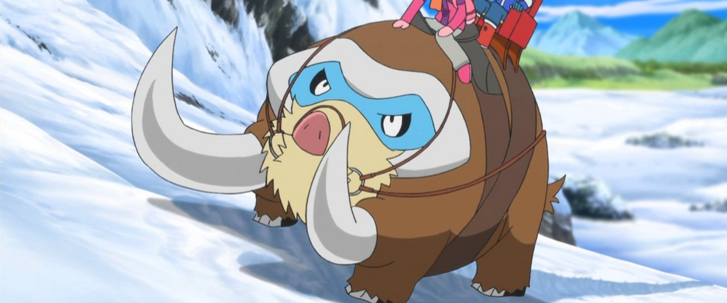 Mamoswine en el anime