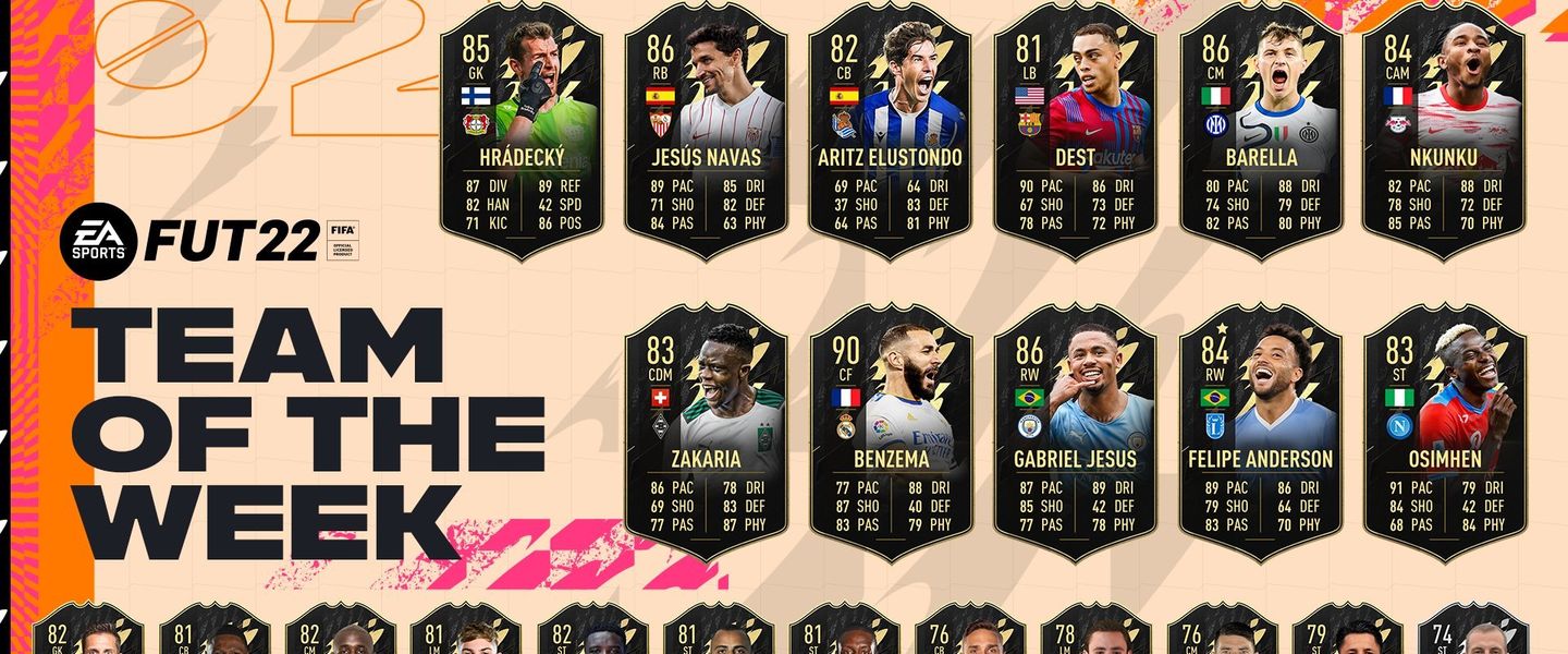 Team of the Week 2 de FIFA 22