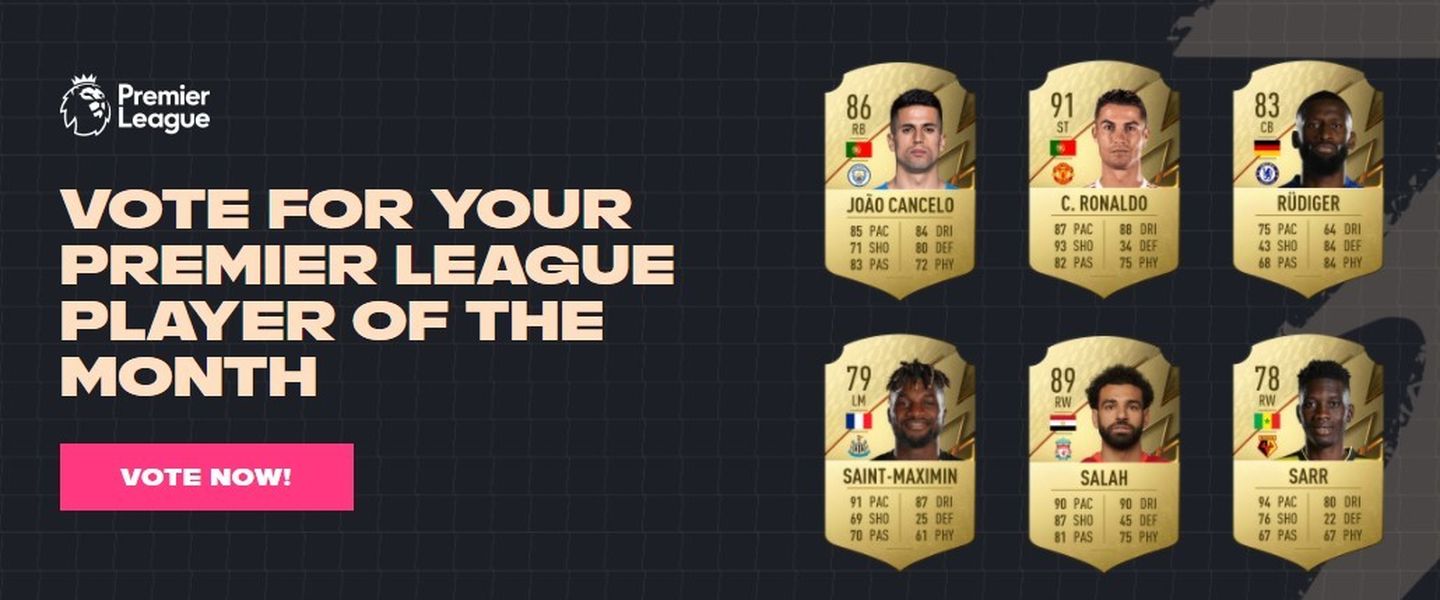Nominados al POTM de septiembre de la Premier League