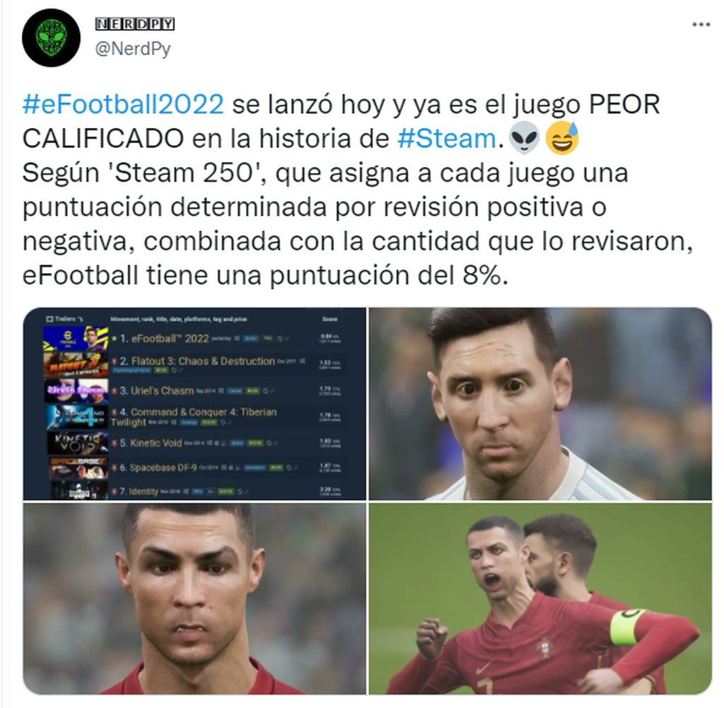 El juego peor calificado en la historia de Steam
