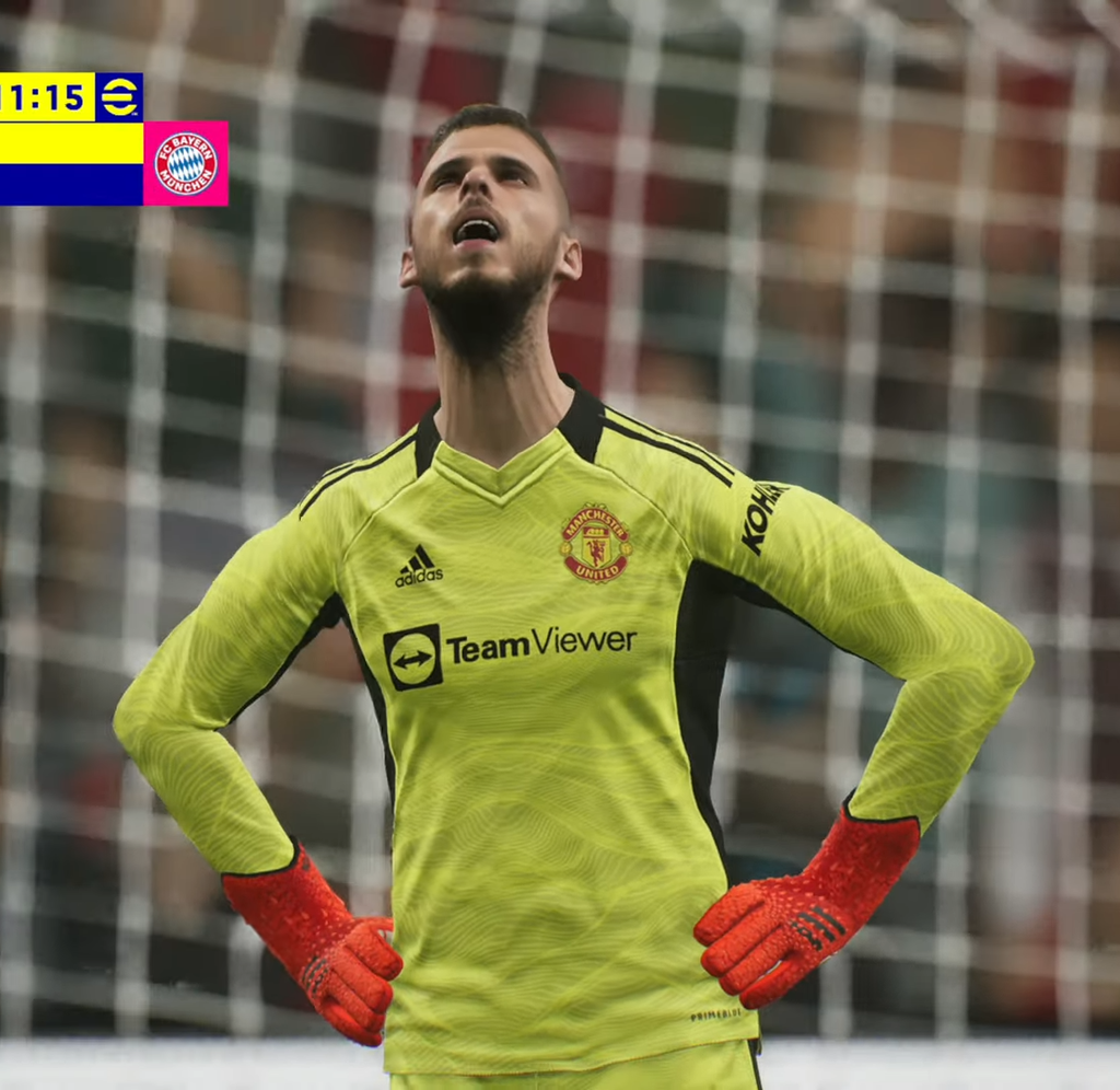 De Gea y su cuello que... Bueno, la imagen lo dice todo