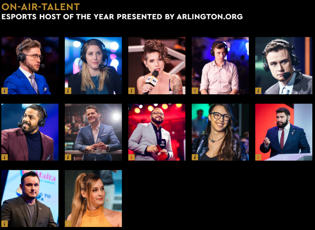 Host / presentador de esports del año