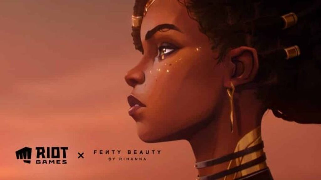 Maquillaje en colaboración con Rihanna en Arcane