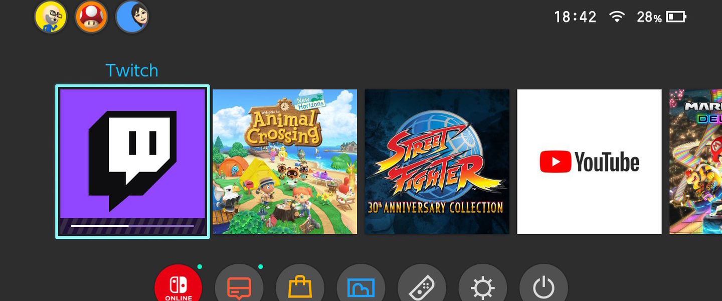 Twitch en Nintendo Switch