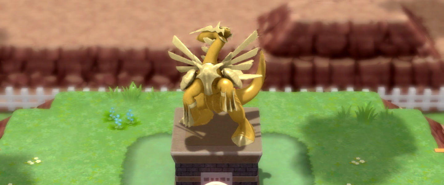 Una de las estatuas más reconocibles de Sinnoh
