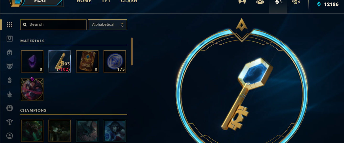 Llaves y cajas en el LoL