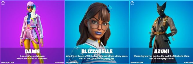 Skins Dawn, Blizzabelle y Azuki