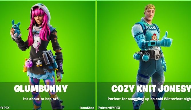 Skins Glumbunny y Cozy Knit Jonesy
