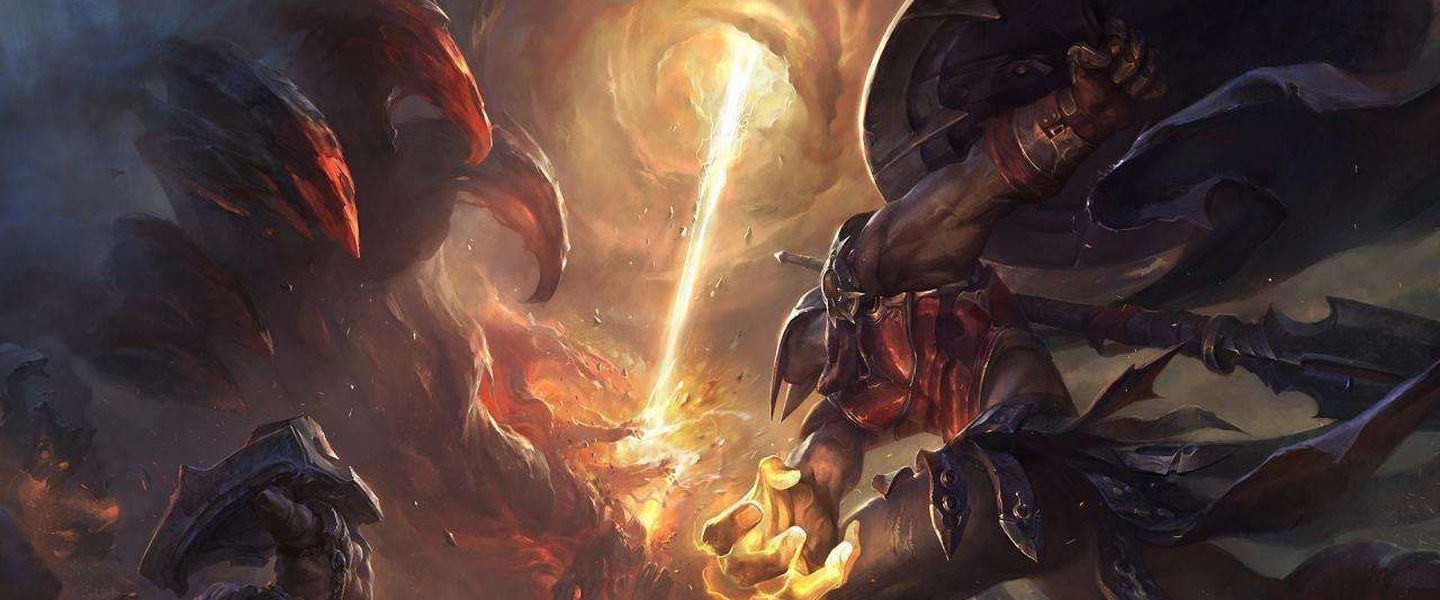 Una ilustración del Smite en el LoL