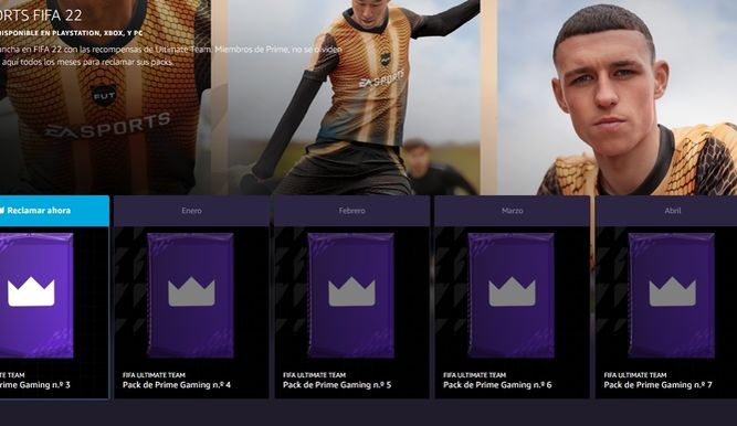 Recompensas de FIFA 22 y el sobre 3 de Amazon Prime