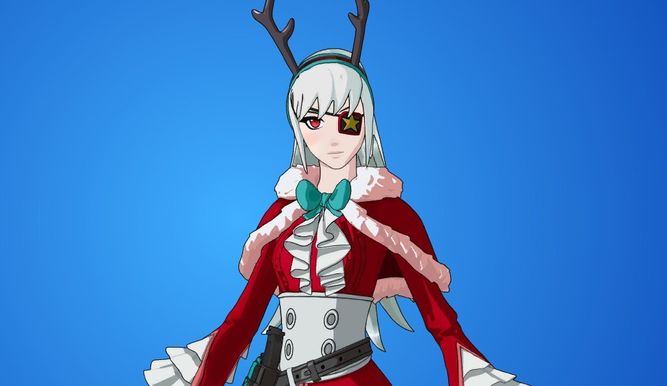 Reina con estilo de anime esta skin está basada en una luchadora reno navideña. Gracias a su parche transmite tener una precisión impresionante