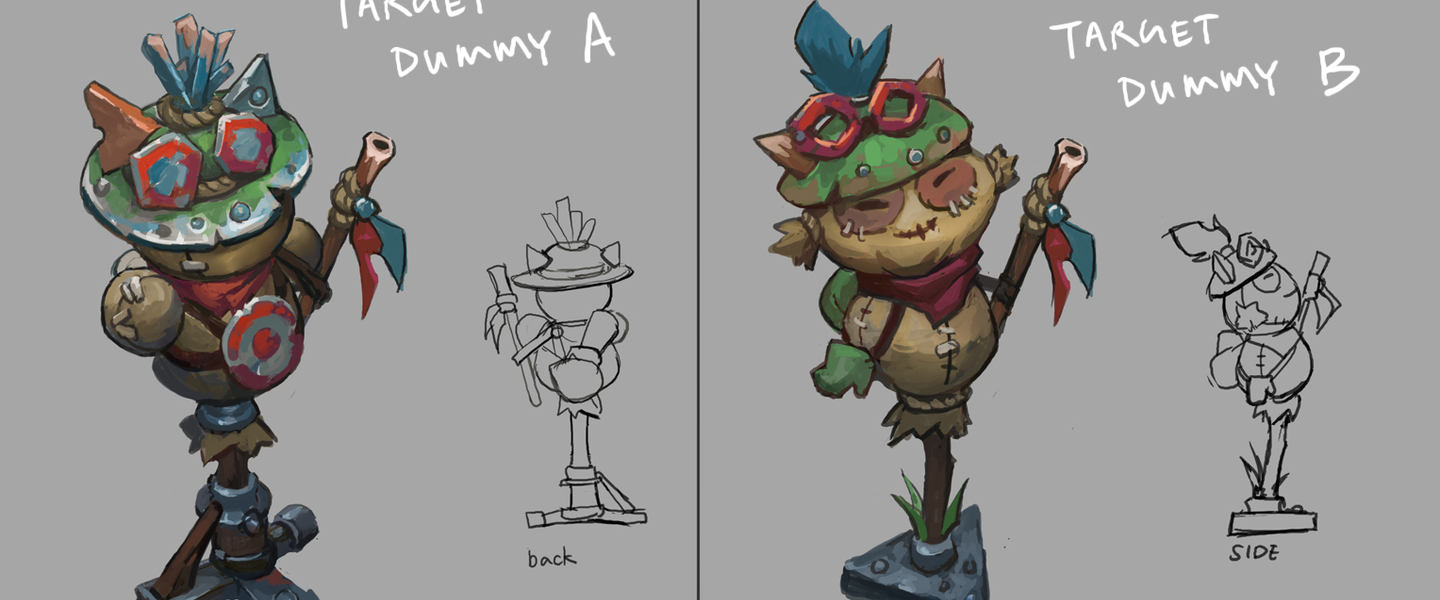 Un boceto de la herramienta de práctica cuando salió en el LoL