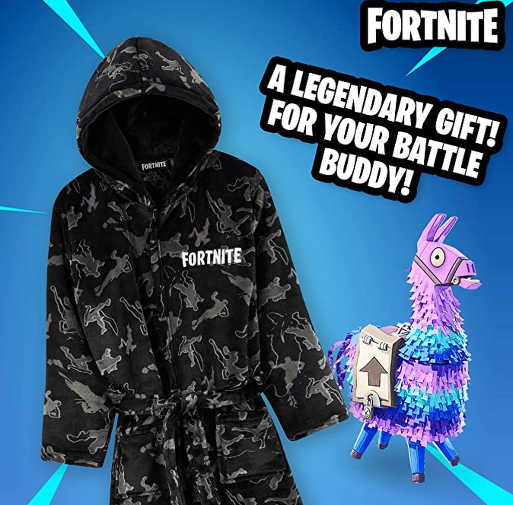 Una bata para estar por casa de Fortnite