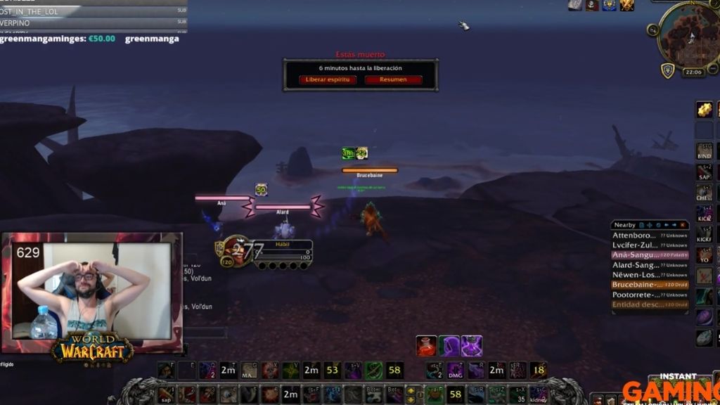 Cuando jugaba al WoW retail y al principio se la sacó, pero después se la liaron