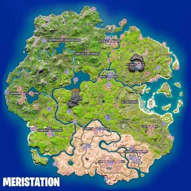 Mapa de las neveritas