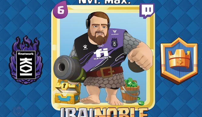Un fanart de Ibai como Gigante Noble