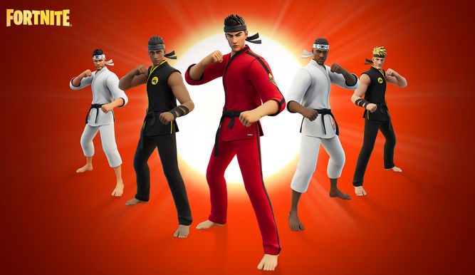 Los chicos de Cobra Kai en Fortnite