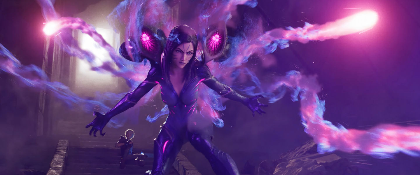 Kai'Sa en una cinemática de LoL