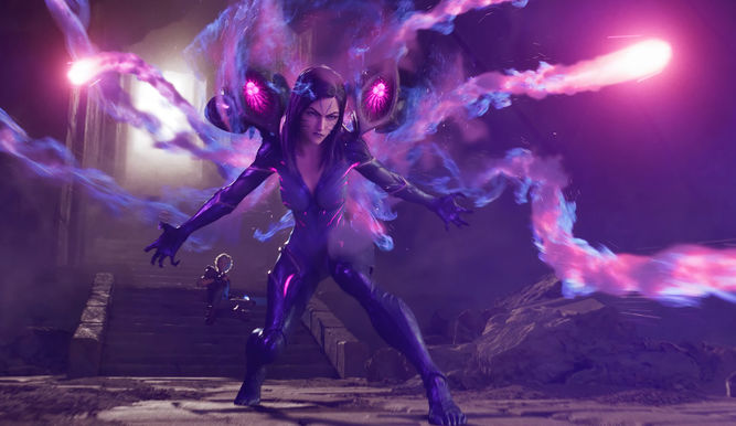 Kai'Sa en una cinemática de LoL