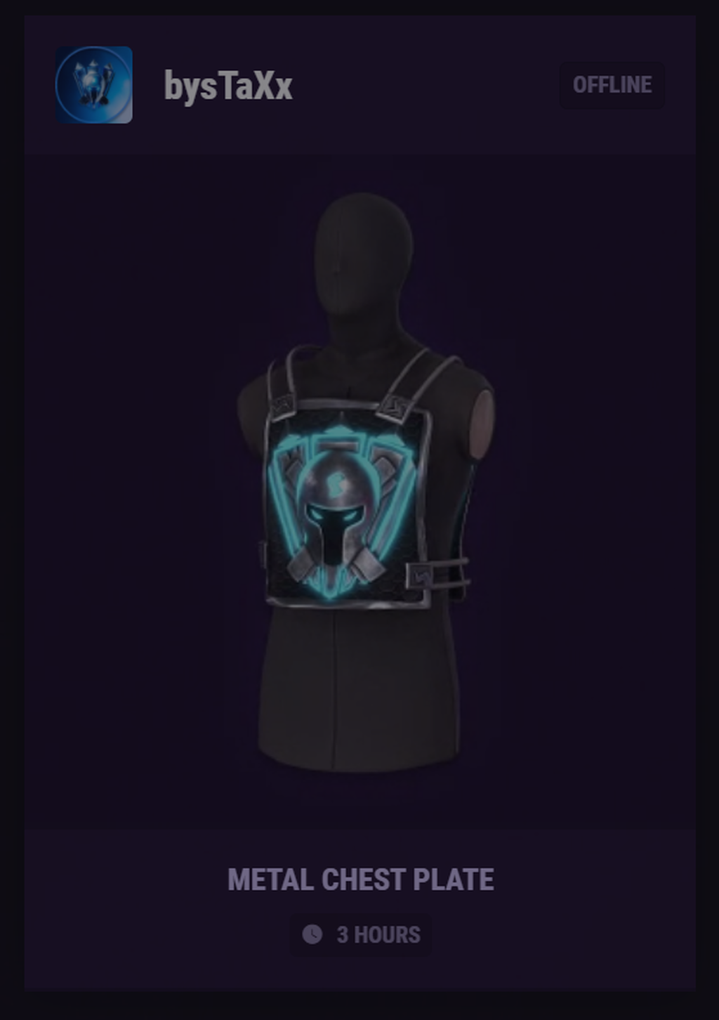 Pechera de metal de bysTaXx