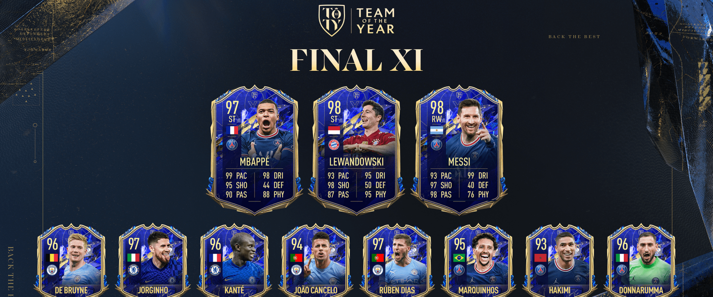 FIFA 22 TOTY: Jugadores y estadísticas completas