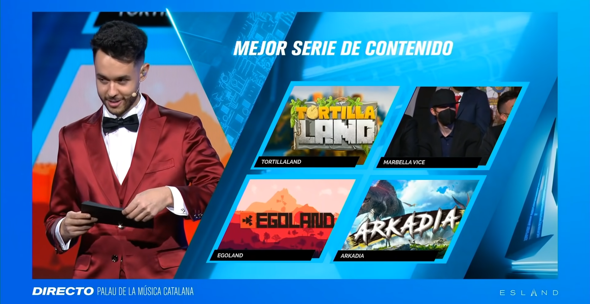 Las series de contenido nominadas en los ESLAND 2021