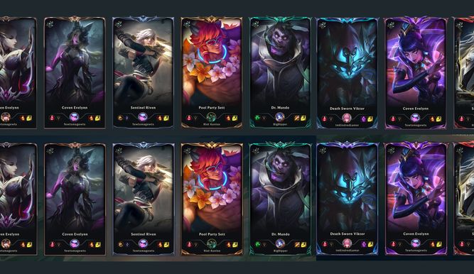 Los nuevos marcos de clasificatoria en el LoL