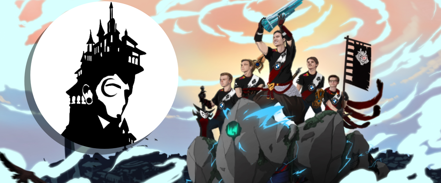 Enelthion y una de sus ilustraciones más famosas: G2 Esports levantando la LEC en 2020