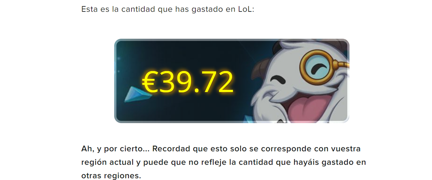Descubre cuánto dinero te has gastado en League of Legends